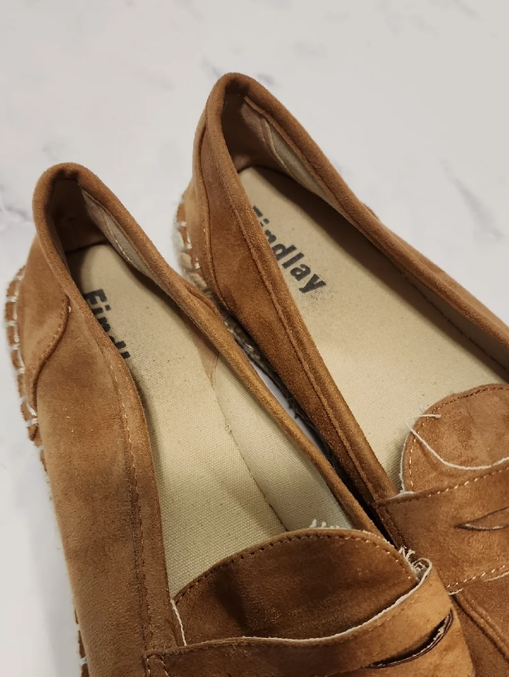 Findlay  Tan Suede Espadrille Loafers